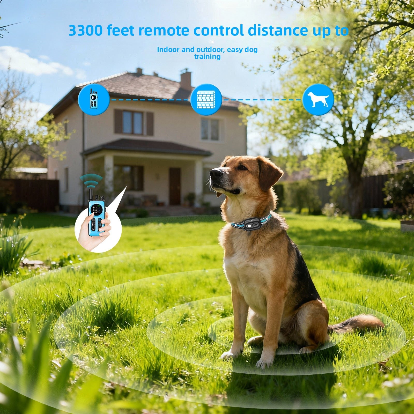 PawSmart T60 TrainPro — 1-to-2 Remote Dog Training Collar | Waterproof | Bark Control