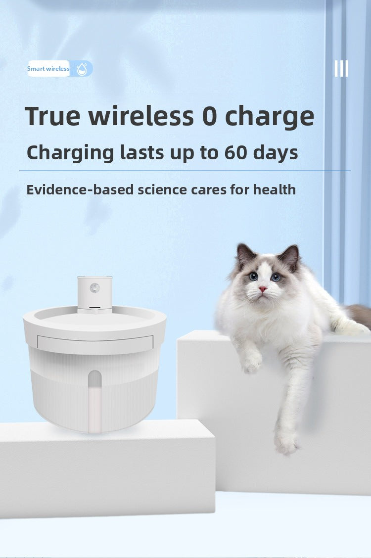 PawSmart AquaCharge — 3L Rechargeable Smart Pet Water Fountain for Cats & Dogs