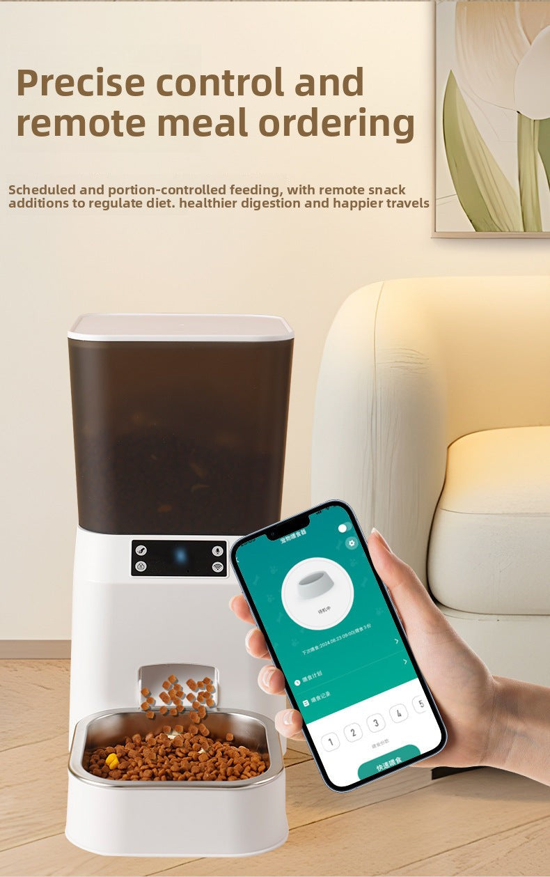 PawSmart Y-803 AutoFeed — Timed & Portion-Controlled Smart Pet Feeder | WiFi App Control