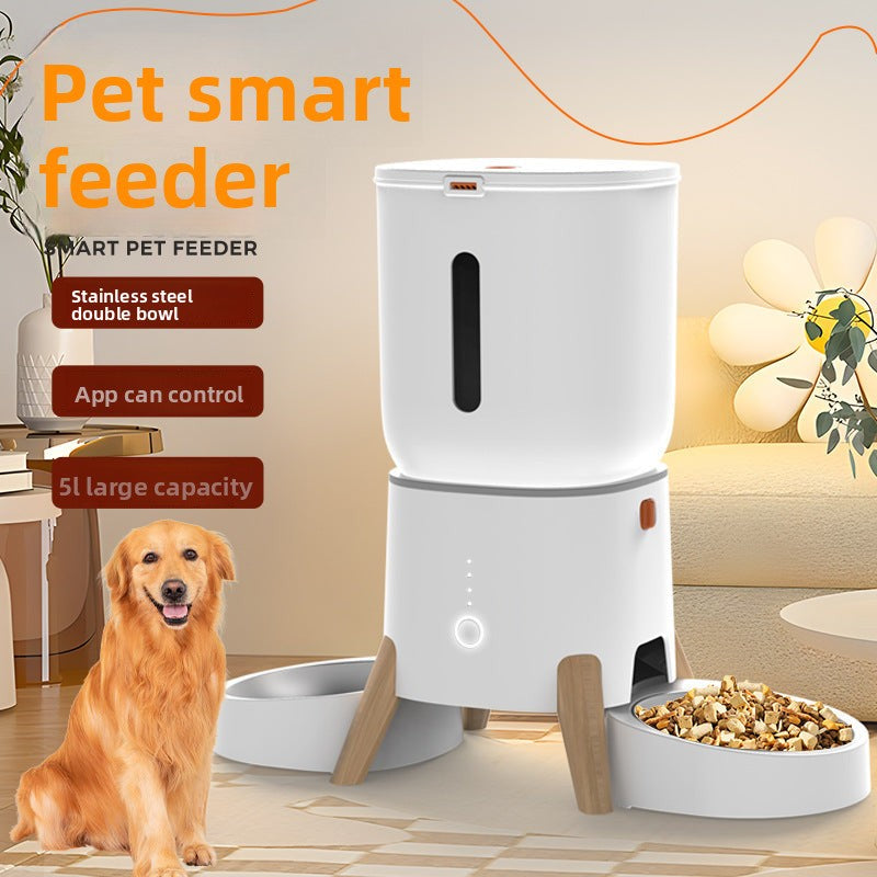 PawSmart DuoBowl 5L SmartFeed — App-Controlled Auto Pet Feeder | Single & Dual Bowl | Global Plug