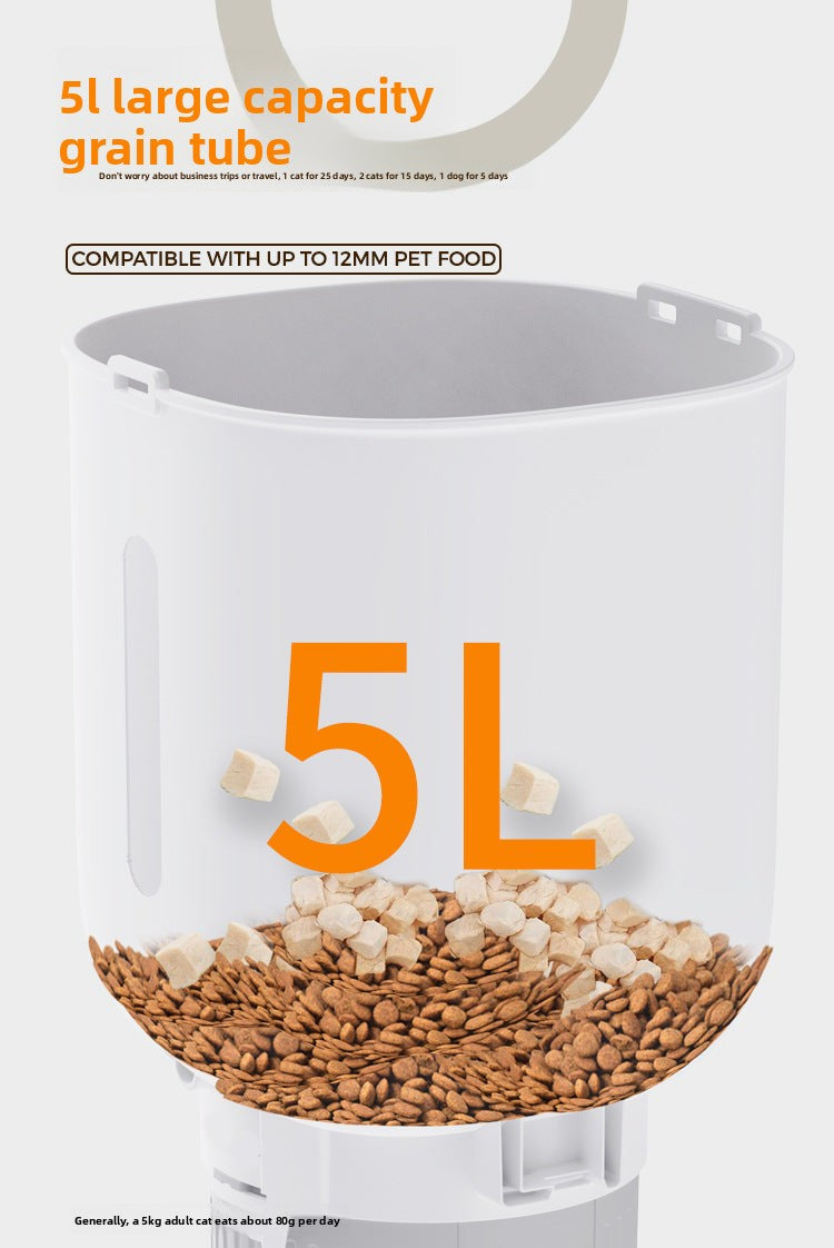 PawSmart DuoBowl 5L SmartFeed — App-Controlled Auto Pet Feeder | Single & Dual Bowl | Global Plug