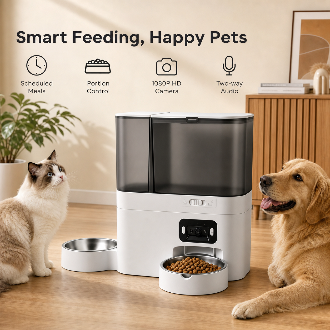 PawSmart CamFeeder Pro — See, Schedule & Feed from Anywhere