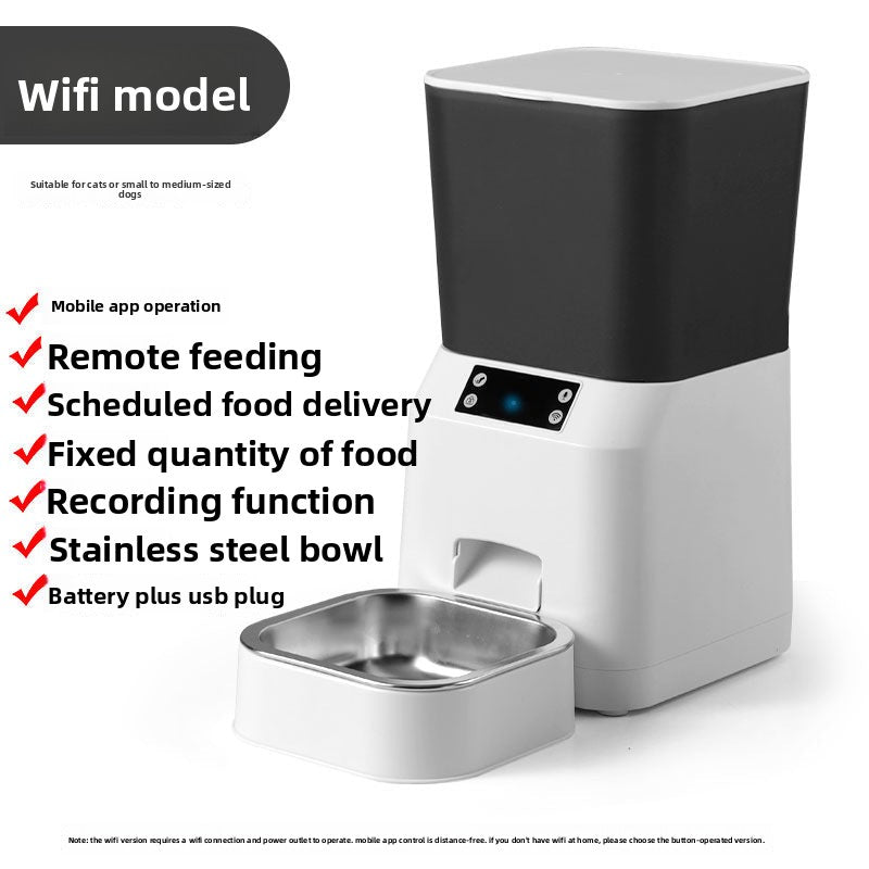 PawSmart Y-803 AutoFeed — Timed & Portion-Controlled Smart Pet Feeder | WiFi App Control