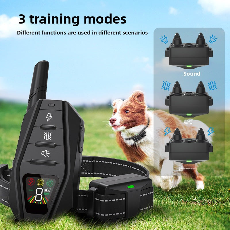 PawSmart CommandPro — 300m Remote Dog Training Collar | IP67 Waterproof | 1-to-3 Control | Color Screen