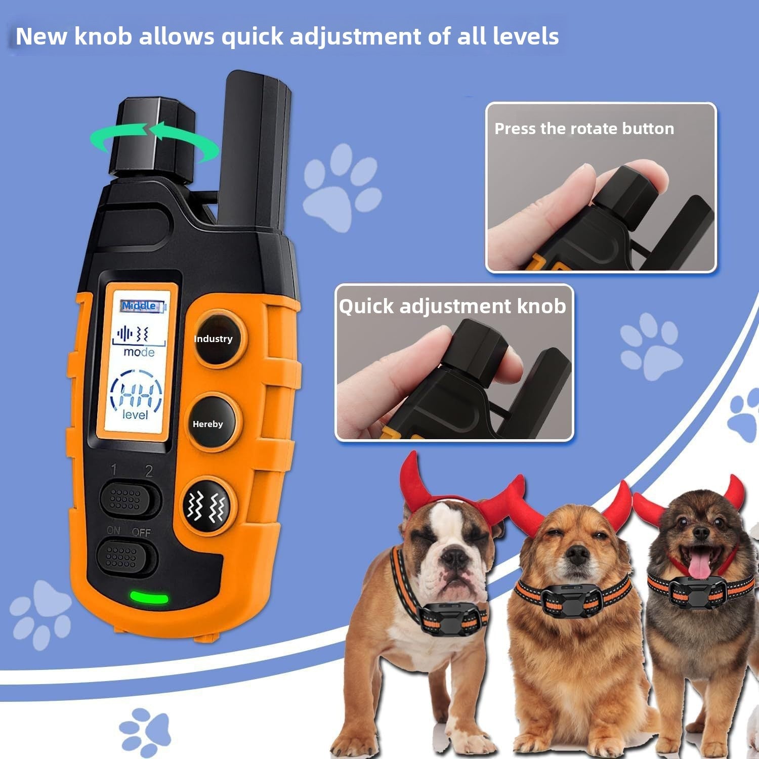 PawSmart TrainEase Pro — Humane Smart Dog Trainer & Bark Stopper | No Shock | Remote Control