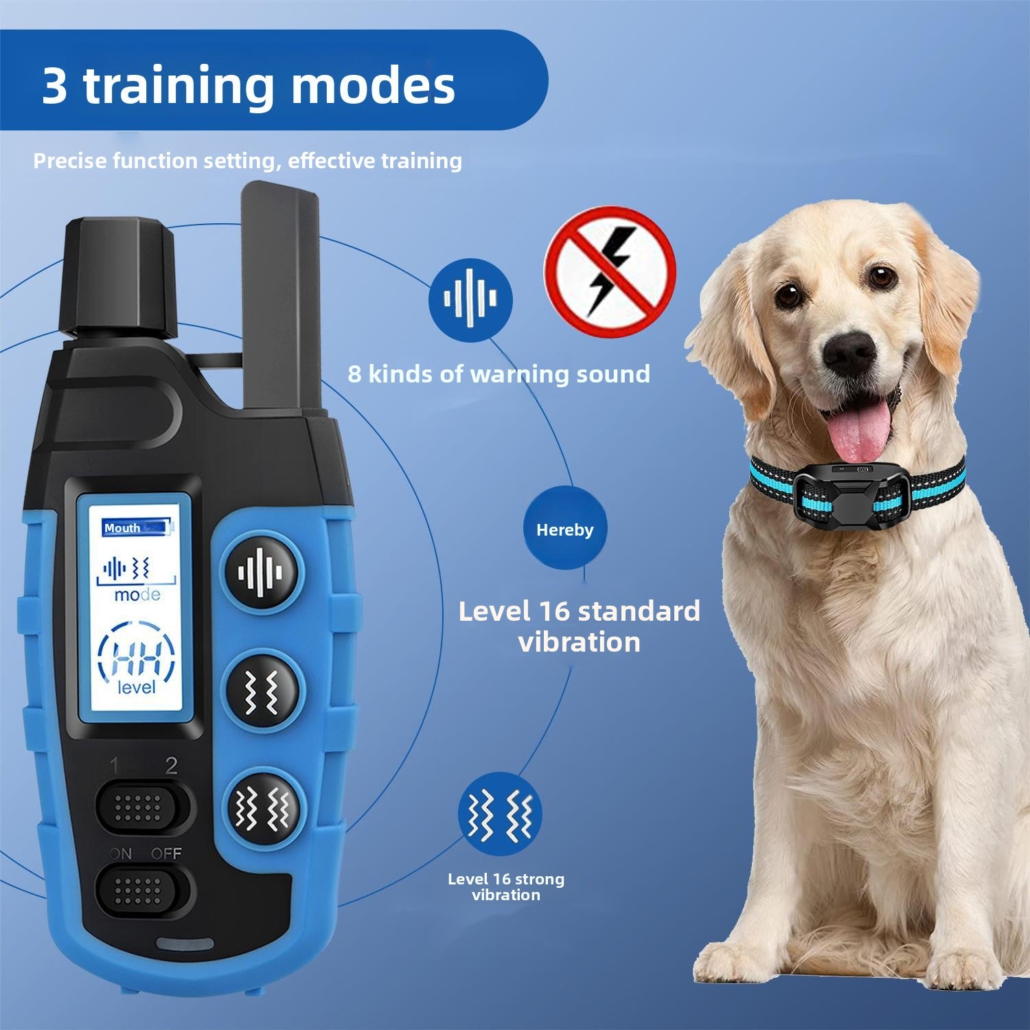 PawSmart TrainEase Pro — Humane Smart Dog Trainer & Bark Stopper | No Shock | Remote Control