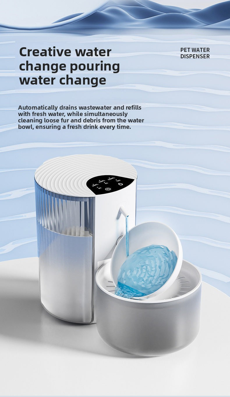 PawSmart TiltFlow — Smart Tilt-Pour Pet Water Fountain | Heated | Silent | Large Capacity